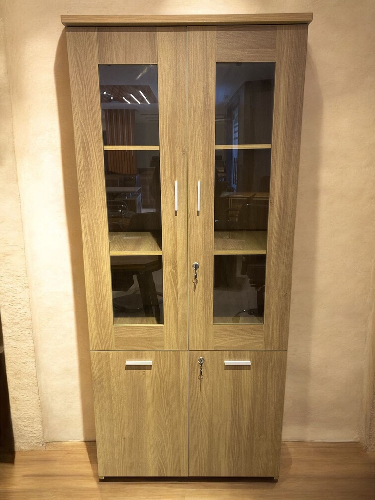 مكتبة إليجانت 2درفة زجاج 